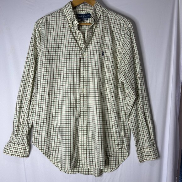 Ralph Lauren Classic Fit Plaid Button Down Size Medium‎ - Picture 1 of 5